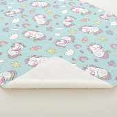 Unicorns Sherpa Blanket Sherpadecke (3/4)