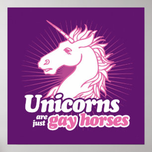 UNICORNS SIND EINFACH GAY HORSES —.pnnn Poster