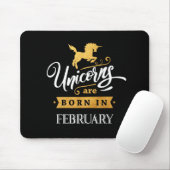 Unicorns sind geborene im Februar - Mousepad (Mit Mouse)