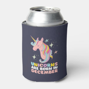 Unicorns sind geborenes im Dezember lustiges Dosenkühler