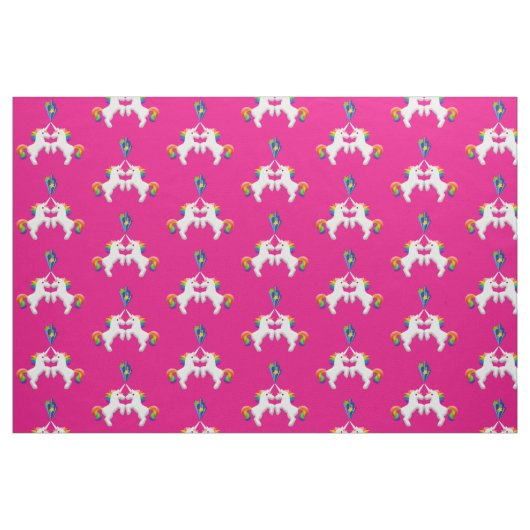 Unicorns Stoff (Fat Quarter (45,7 x 55,9 cm))