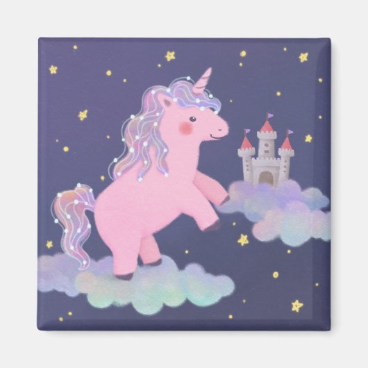 Unicorns Traumfantasy-Illustration Magnet (Vorne)