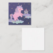 Unicorns Traumfantasy-Illustration Mitteilungskarte (Vorne/Hinten)