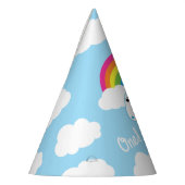 Unicorns u. Regenbogen-niedliches 1. Partyhütchen (Links)
