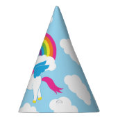 Unicorns u. Regenbogen-niedliches 1. Partyhütchen (Rechts)