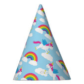 Unicorns u. Regenbogen-niedliches 1. Partyhütchen (Rechts)