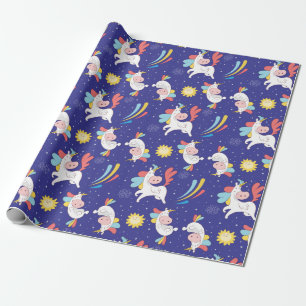 Unicorns-Umschlagpapier Geschenkpapier