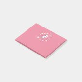 Unicorns Unicorn und mehr mehrfarbige Unicorn Post-it Klebezettel (angewinkelt)