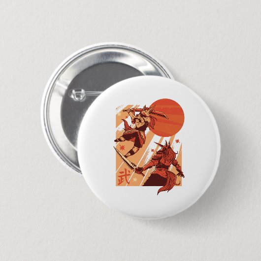 Unicorns Warriors Button (Vorne & Hinten)