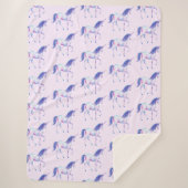 Unicorns Wasserfarbe Sherpadecke (Vorderseite)