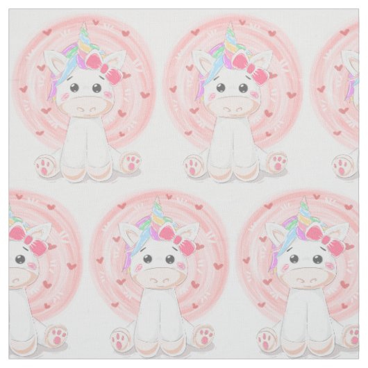 Unicorns Whimsical Fairytale Fabric Stoff (Muster)