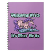 Unicorns Write - It's What We Do Notebook Notizblock (Vorderseite)