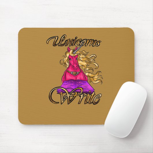 Unicorns Write Mousepad (Mit Mouse)