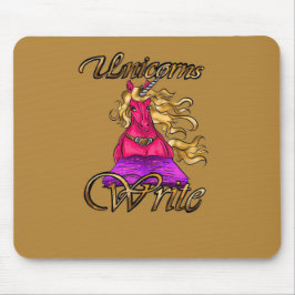 Unicorns Write Mousepad