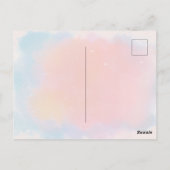 Unicoro Geburtstagsparty danke Postkarte (Rückseite)