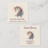 Unicoro Square Business Card Quadratische Visitenkarte (Vorne/Hinten)