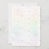 Unicoron Baby Dusche Mädchen Dusche Einladung (Rückseite)