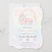 Unicoron baby Dusche Mädchen-Dusche Einladung (Vorderseite)