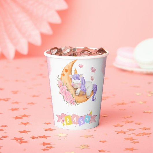 Unicoron Baby Duwer Paper Cups Pappbecher (Insitu)