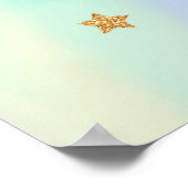 Unicoron-Background-Poster Poster (Ecke)