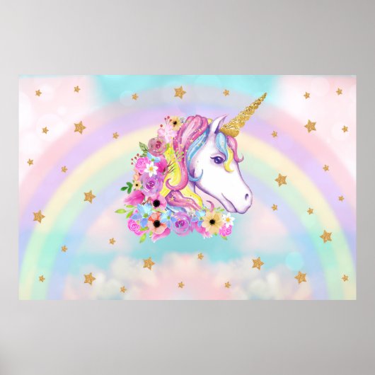 Unicoron-Background-Poster Poster (Vorne)