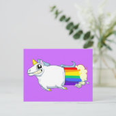 Unicoron Furzen Postkarte (Stehend Vorderseite)