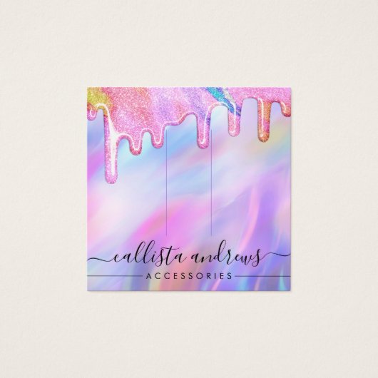 Unicoron Holographic Glitzer Tropfen Hair Clip Dis (Vorderseite)