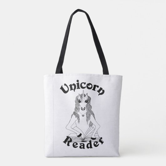 Unicoron Reader - Tote Bag, Mittel Tasche (Rückseite)
