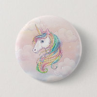Unicoron-Regenbogen-Geburtstag Gunst für Buttone