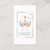 Unicoron-Regenbogengold-Glitzer Visitenkarte (Vorderseite)