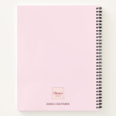 Unicoron Rose Gold Glitzer Tropfen Name Girl Notizblock (Rückseite)