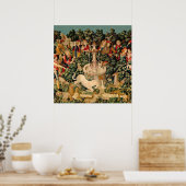 Unicoron Tapestries gefunden Mythos vom Mittelalte Poster (Küche)