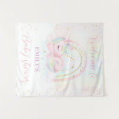 Unicorone Baby Dusche Baby Dusche Begrüßungszeiche Wandteppich (Vorderseite (Horizontal))