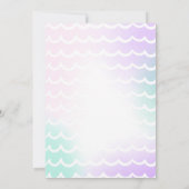 Unicorpool Party Einladung Pool Geburtstagsparty (Rückseite)