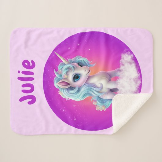 Unicorrosa lila Name Sherpadecke (Vorderseite (Horizontal))