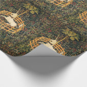 UNICORS UND GOTHIC FANTASY BLUME, FLORALMOTIFEN GESCHENKPAPIER (Ecke)