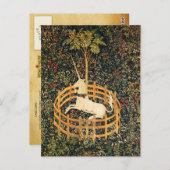 UNICORS UND GOTHIC FANTASY BLUME, FLORALMOTIFEN POSTKARTE (Vorne/Hinten)