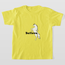 Unicorve Glaube Design - Der T - Shirt für Mädchen
