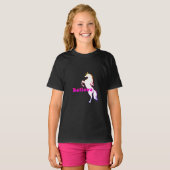 Unicorve Glaube Design - Der T - Shirt für Mädchen (Vorne ganz)