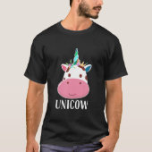 Unicow Funny Cow Lover spendet Niedliche Kuh Outfi T-Shirt (Vorderseite)