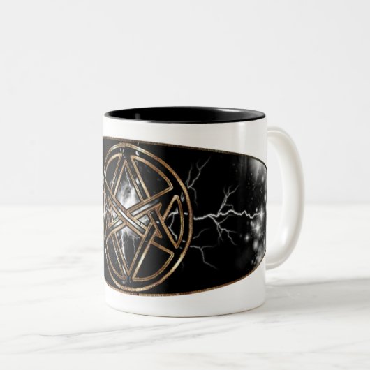 Unicursal Beleuchtungs-Trinkbehälter Zweifarbige Tasse (VorderseiteRechts)