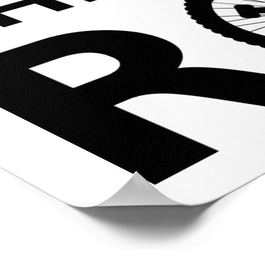 Unicycle How I Roll Funny Poster (Ecke)