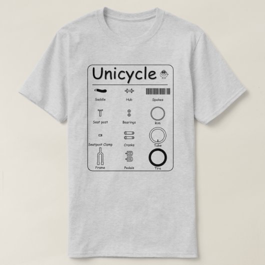 Unicycle T-Shirt (Design vorne)