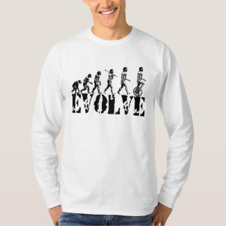 Unicycle Unicycling Sport-Evolutions-Kunst T-Shirt