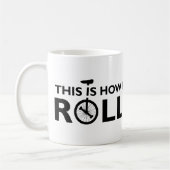 Unicycle, wie ich lustige Tasse rolle (Links)
