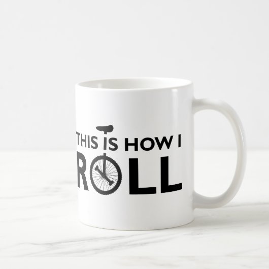 Unicycle, wie ich lustige Tasse rolle (Rechts)