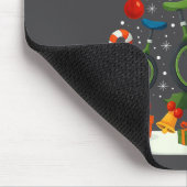 Unicycling Unicycle Christmas Tree Xmas Mousepad (Ecke)