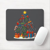Unicycling Unicycle Christmas Tree Xmas Mousepad (Mit Mouse)