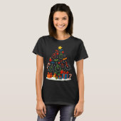 Unicycling Unicycle Christmas Tree Xmas  T-Shirt (Vorne ganz)