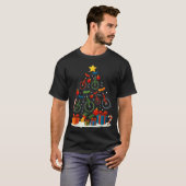 Unicycling Unicycle Christmas Tree Xmas T-Shirt (Vorne ganz)